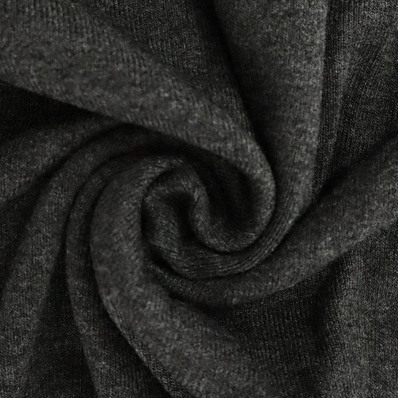 Autumn Black Turtleneck Knitted Bodycon Dress For Women