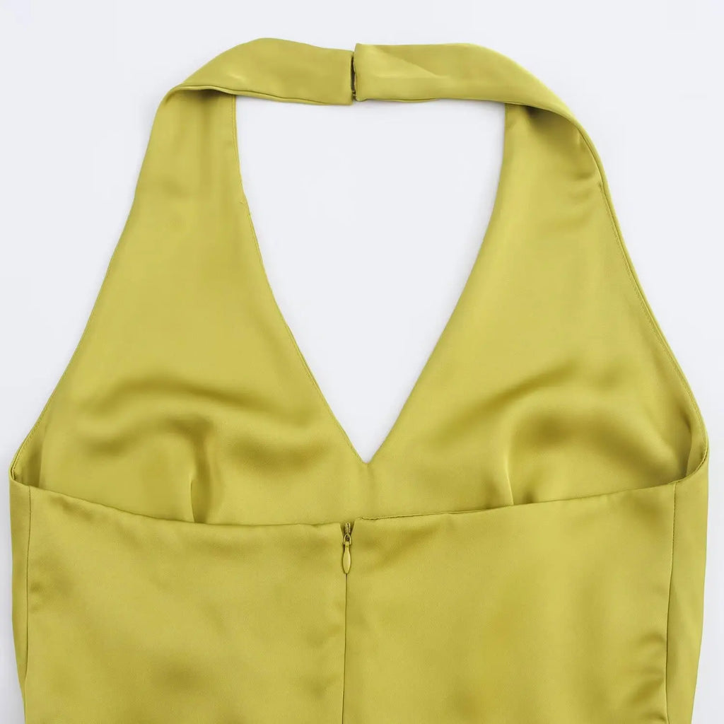 Casual Silk Texture Jumpsuit For Women Street Style