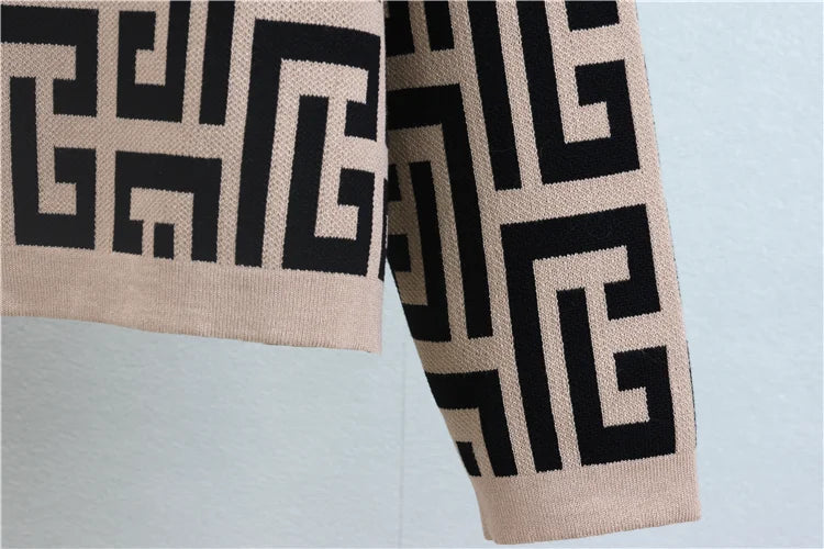 Women's 3 Piece Knit Tracksuit Set with Sexy Vest Long Sleeve Cardigan and Elastic Waist Pants