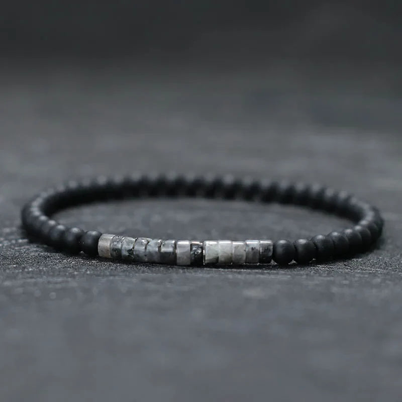 Minimalist 4mm Emperor Onyx Bead Bracelet for Meditation and Yoga Unisex Fashion Jewelry