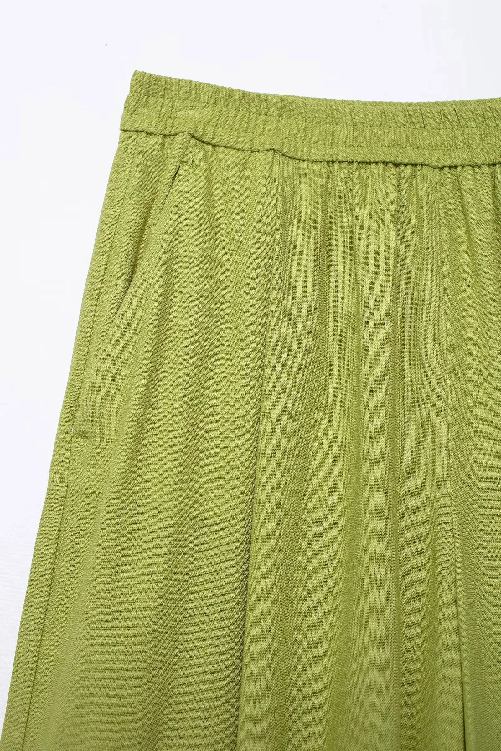 Casual Women's Solid Pant Set with Long Sleeve Blouse and Elastic Waist Trousers Fashion Streetwear Outfit