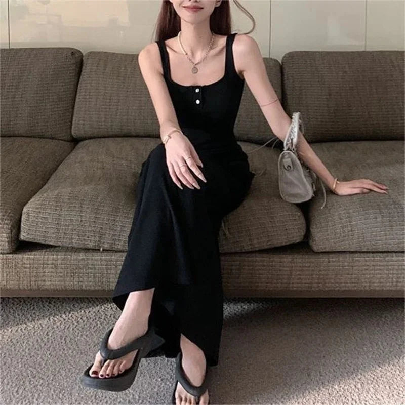 Bodycon Dress Spaghetti Strap Pleated For Women Spring