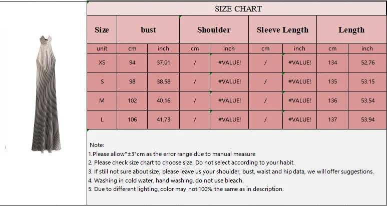 Stripe Halter Backless Evening Dress For Formal Parties