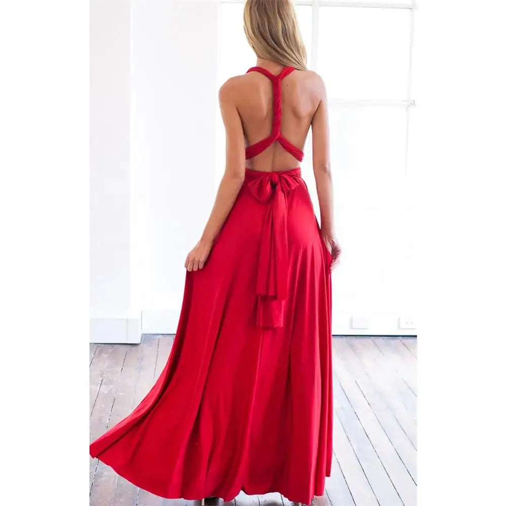 Convertible Multiway Wrap Maxi Dress For Party Event