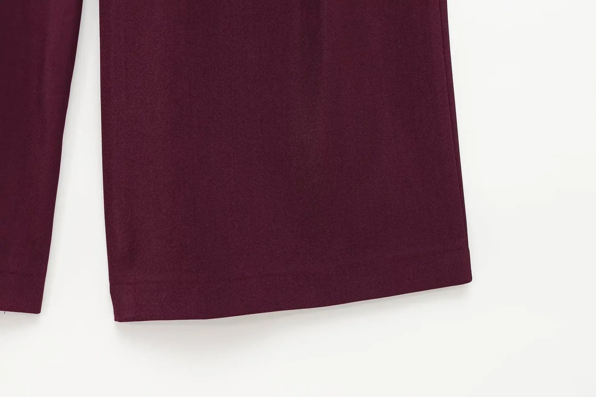 Women's Oversized Suit Jacket and High Waist Wide-Leg Trousers Set with Double-Breasted Top for Spring Fashion