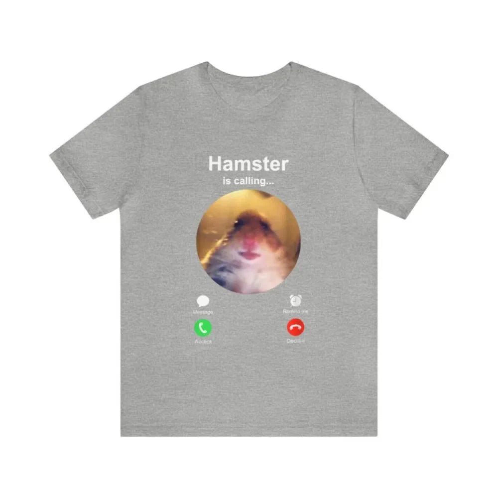 Funny Hamster Meme Shirt with Hamster Staring at Camera