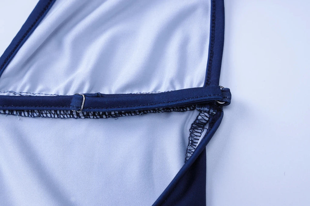 Halter Backless Patchwork Flower Print Maxi Dress Elegant