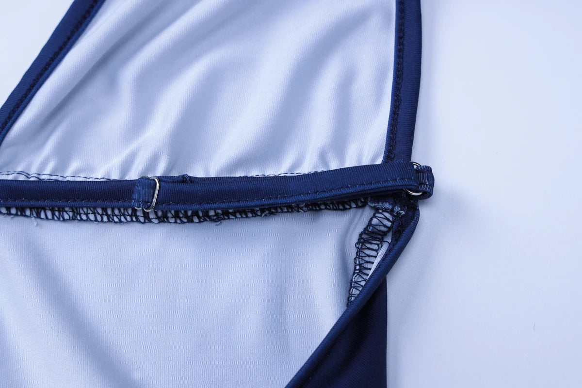 Halter Backless Patchwork Flower Print Maxi Dress Elegant