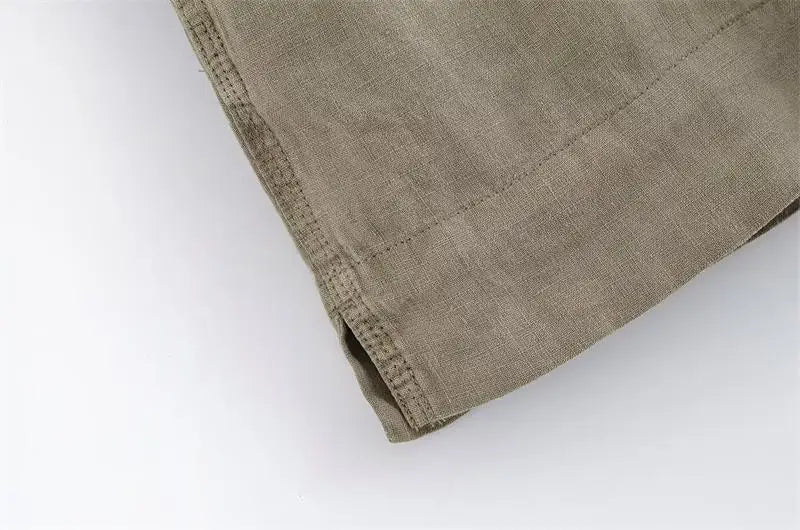 Chic Summer Women's Two-Piece Set Casual Straight Shirt and Shorts Matching Outfit for Street and Leisure Wear