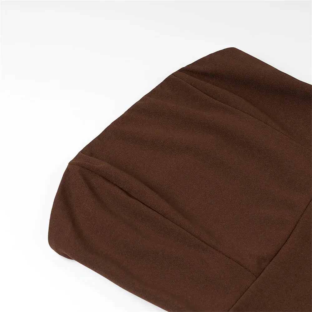 Strapless Mesh Patchwork Dress For Women Spring Summer