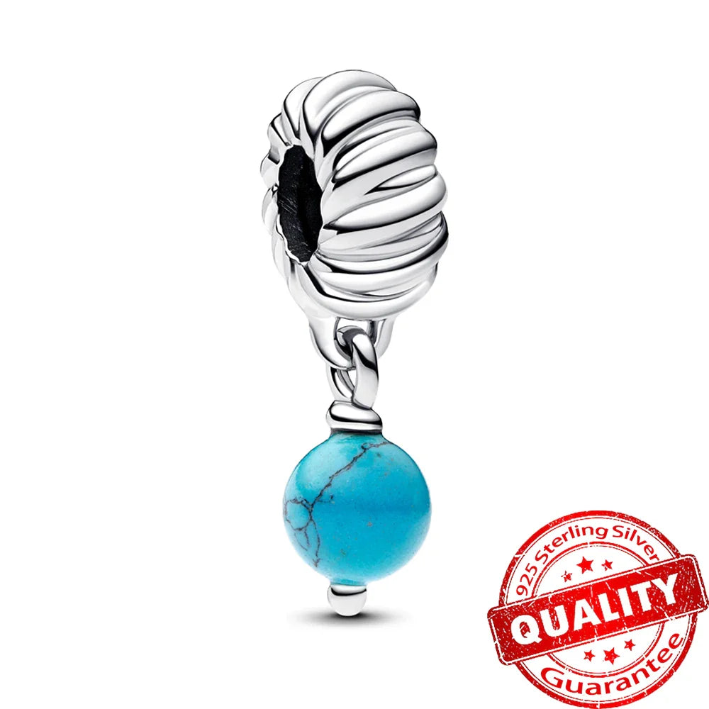 Underwater World 925 Sterling Silver Ocean Animal Pendant for DIY Bracelet or Necklace