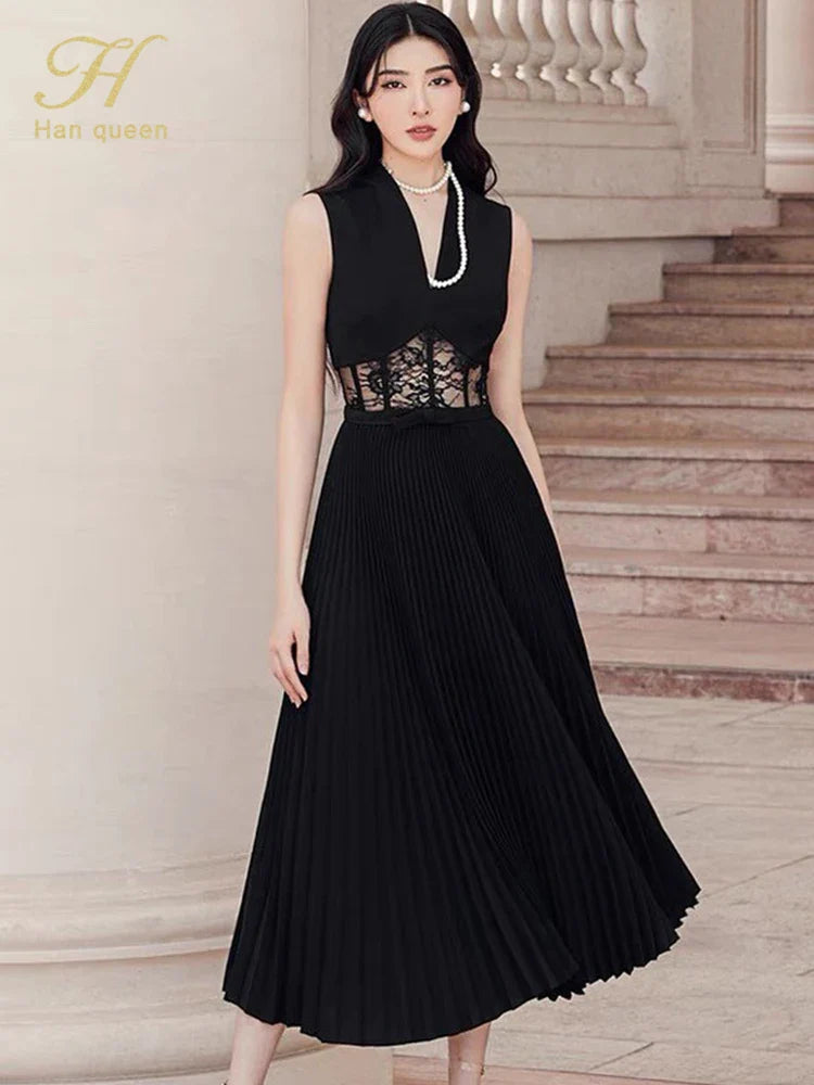 Lace Dress For Work Elegant Long Sheath Office Dress
