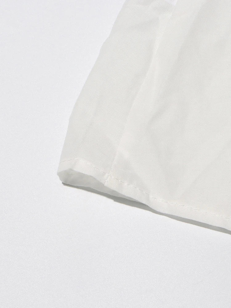 Embroidery Print Strapless Mini Dress Ruffled High Waist