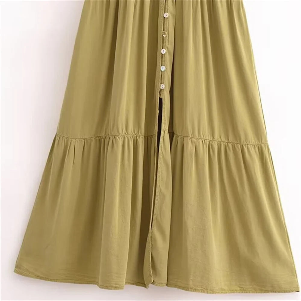 Summer Womens V Neck Lace Shirt Dress Long Casual Fit