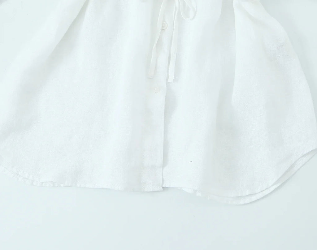 Oversized Women Blouse Summer Casual Long Sleeve Single Breasted Shirt Fashion Loose Fit Top