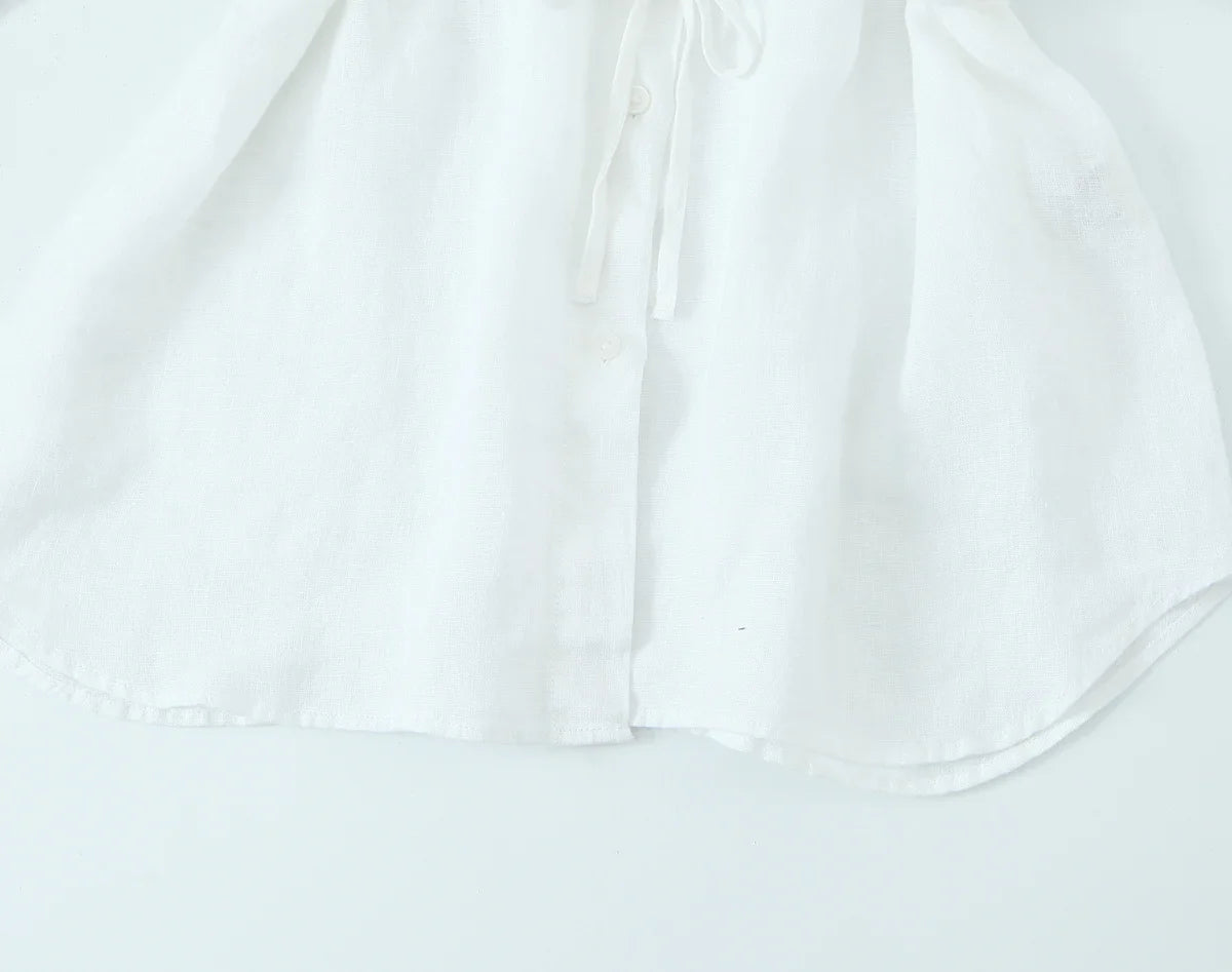 Oversized Women Blouse Summer Casual Long Sleeve Single Breasted Shirt Fashion Loose Fit Top