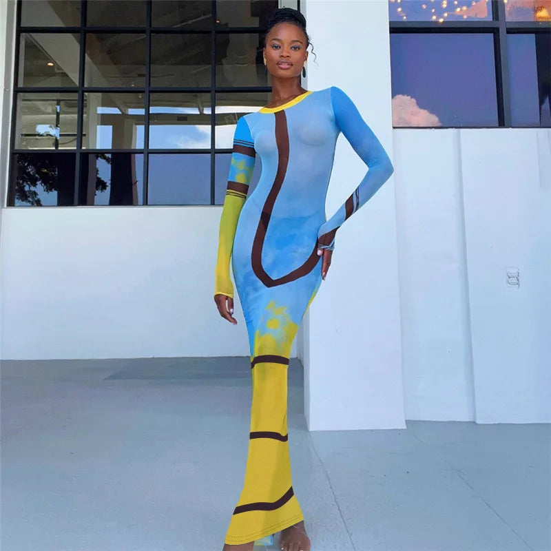 Plus Size Sheer Gauze Dress See Through Beach Cover Up