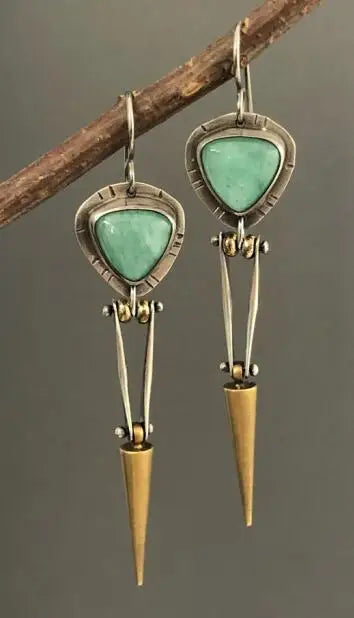 Korean Angel Eye Rhinestone Hoop Earrings in Gold Color with Tulip Petal Design for Women