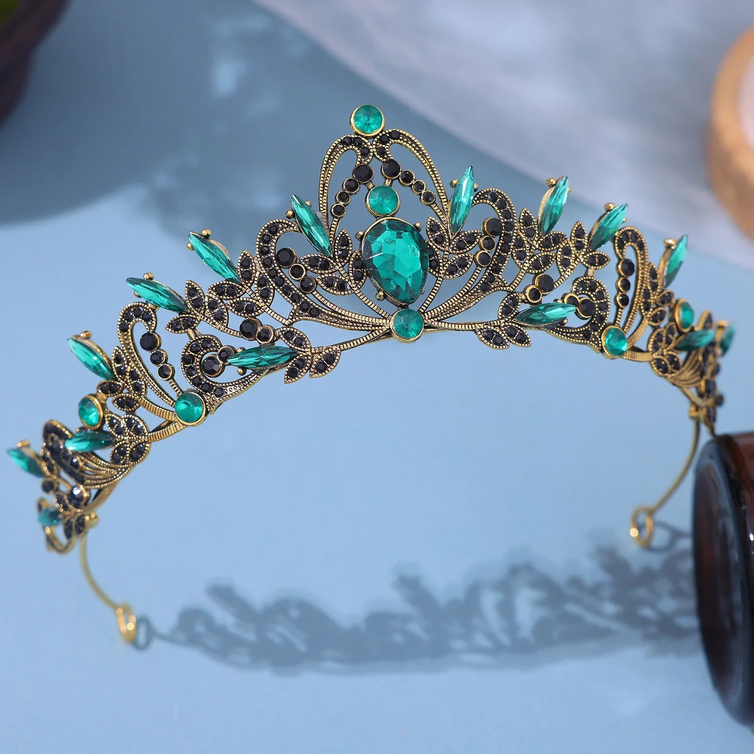 Purple Bridal Crown Tiara for Women Grand Party and Birthday Celebrations