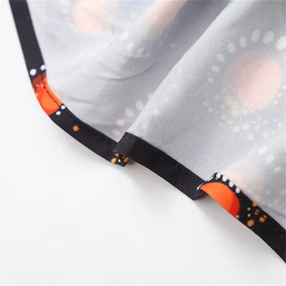 Autumn Womens Suspender Dress Printed Slim Fit Chic