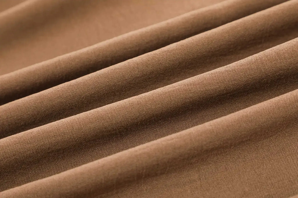 Women's Lace Up Kimono Shirt Top and Elastic Waist Wide Leg Trousers Two Piece Set