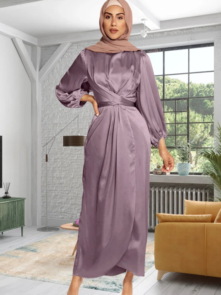 Soft Tunic Dress with Irregular Hem for Spring Women