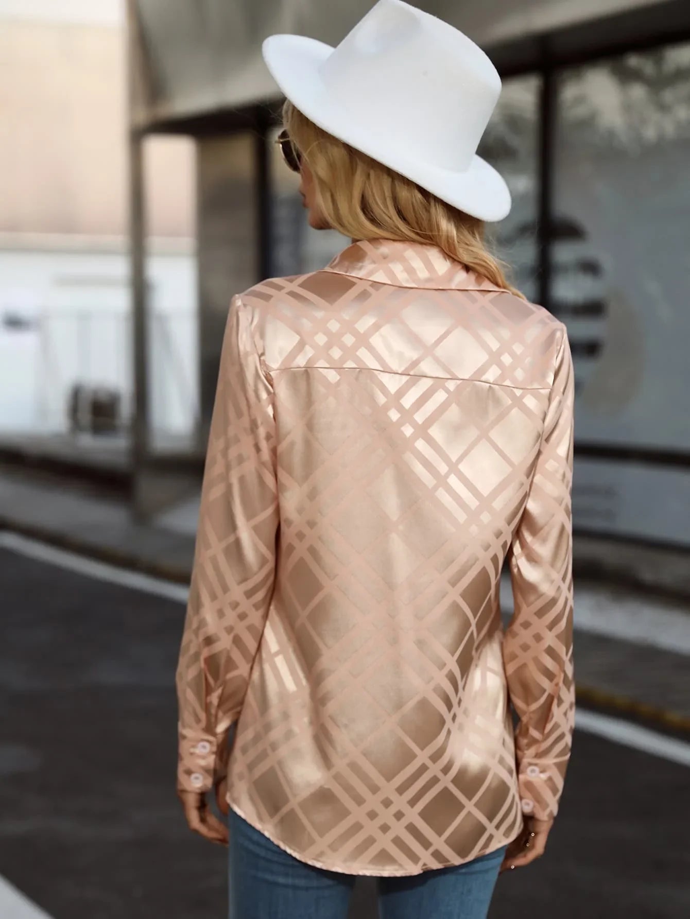 Elegant Long Sleeve Minimalist Shirt for Women Casual Commuter Fashion Spring Autumn Blouse