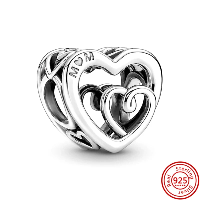 Fit Pantaro Peacock Cake Teeth Butterfly Crown S925 Silver Charms Beads Fine Jewelry for Women Gift