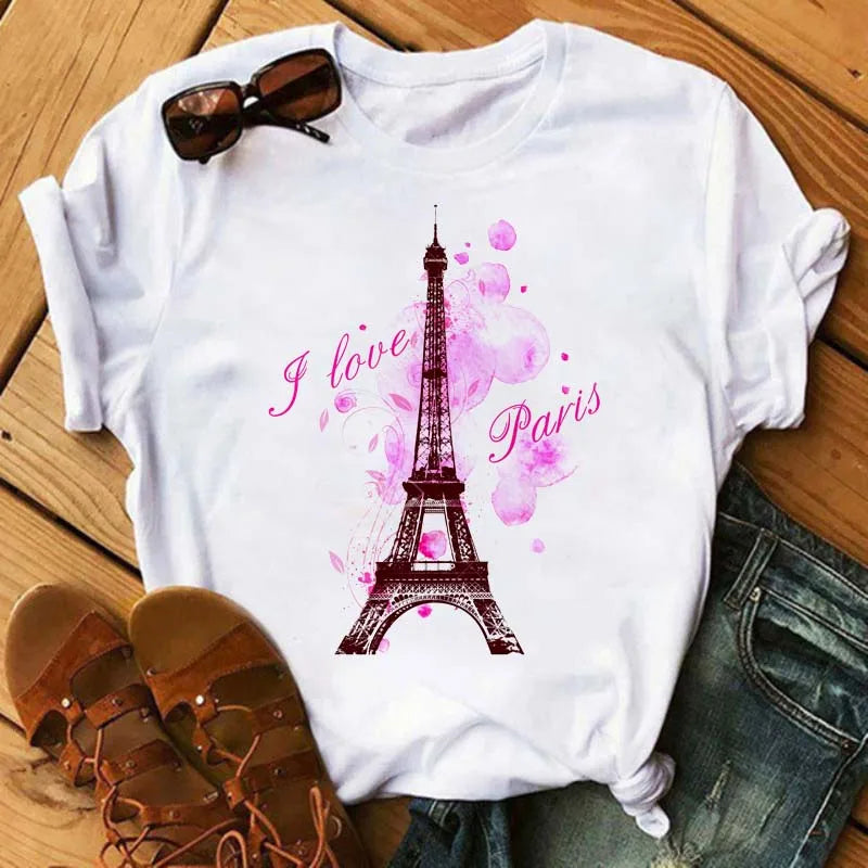 Women's Funny Wine Print T Shirt Casual Short Sleeve O Neck Tee for Summer Fashion