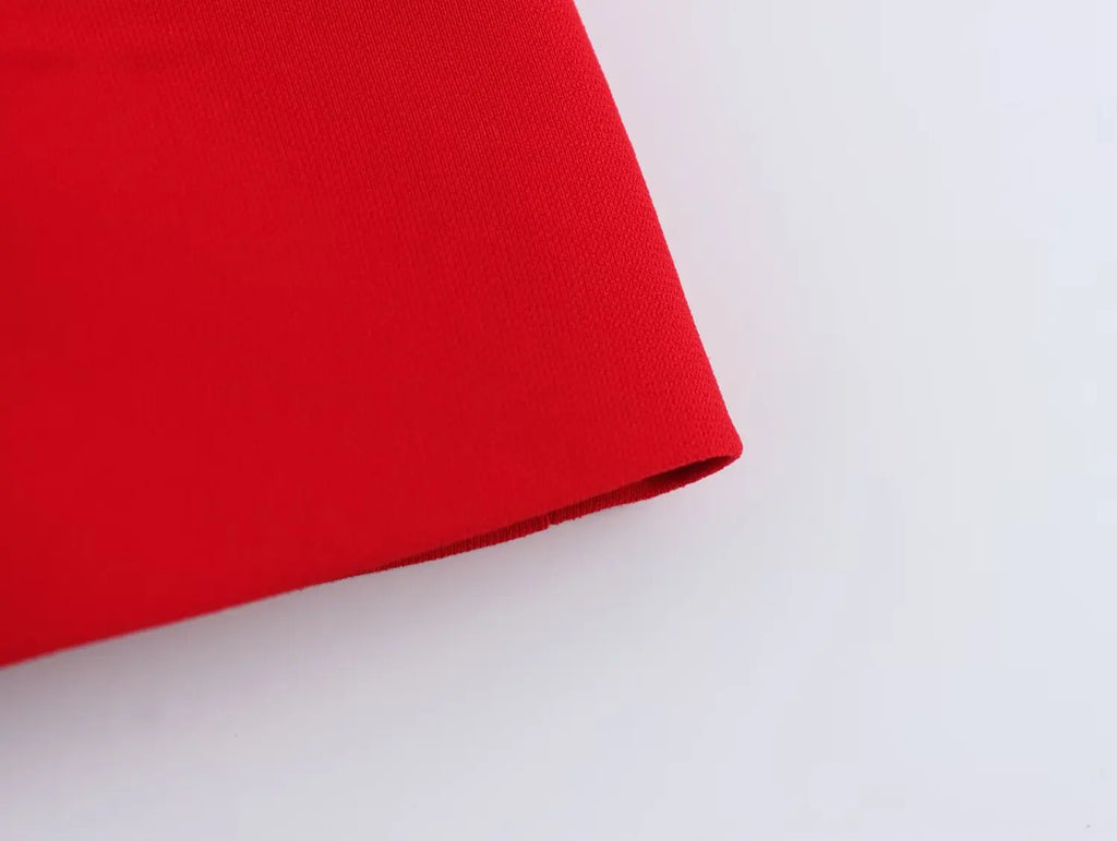 Women's Belted V-neck Vest Top with Shoulder Pads and Pockets Paired with Flared Pants for Casual Spring Summer Chic Look