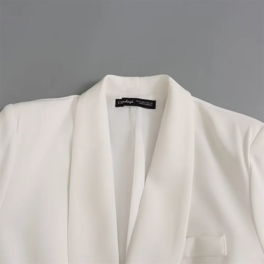 Women's Slim Fit Suit Set with Belt for Professional Style