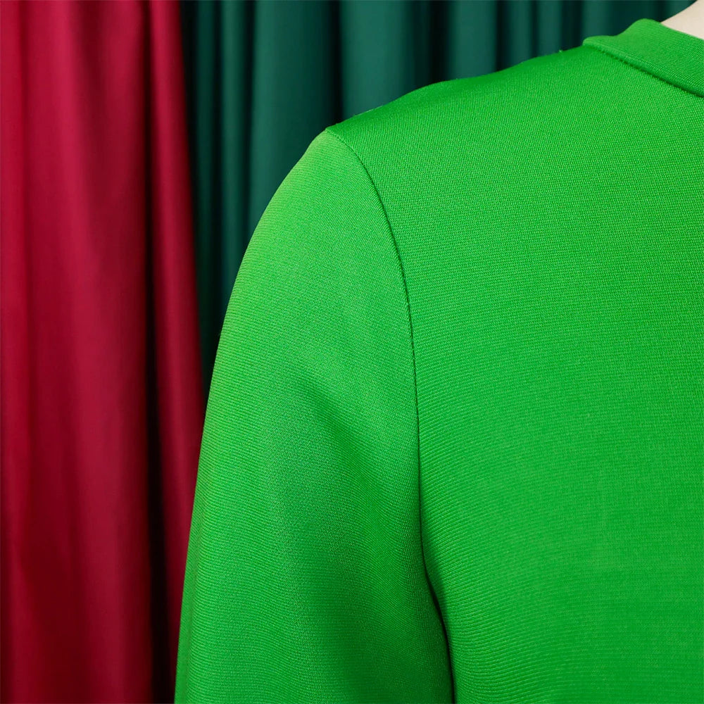 Elegant Party Dress For Women O Neck Pleated A Line Midi