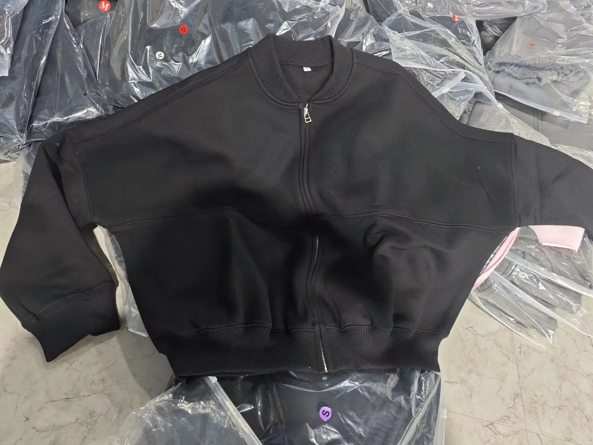 Autumn Women's Thick Hoodie Coat with Drawstring High Waist Loose Casual Pants Set Soft Fleece Lined Streetwear