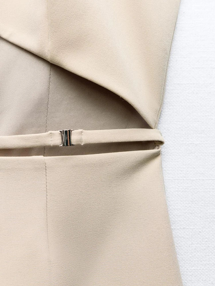 Backless Cutout Mini Dress For Women Sleeveless Style