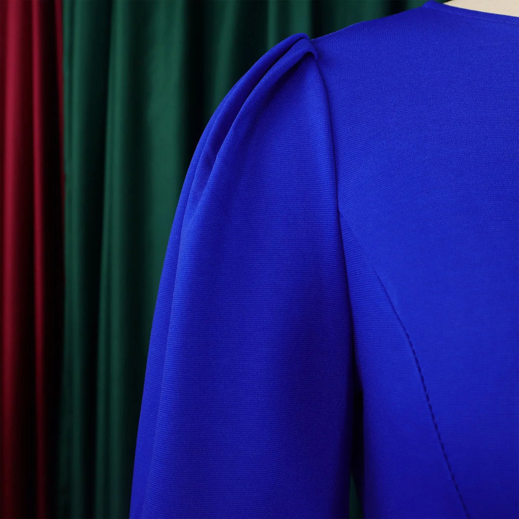 Elegant Office Dress For Women O Neck Half Sleeve Sheath