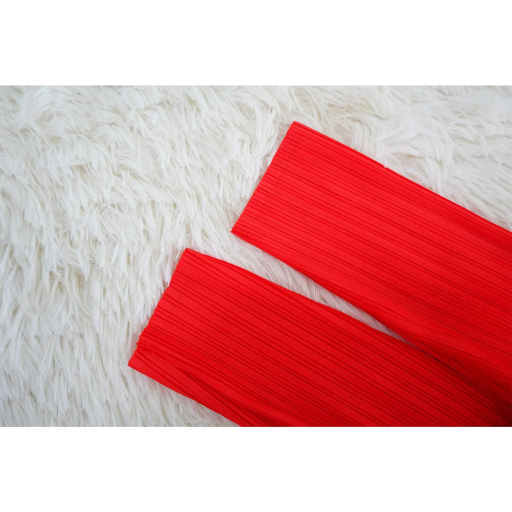 Leaf Print Pleated Boho Maxi Dress for Women Casual Beach