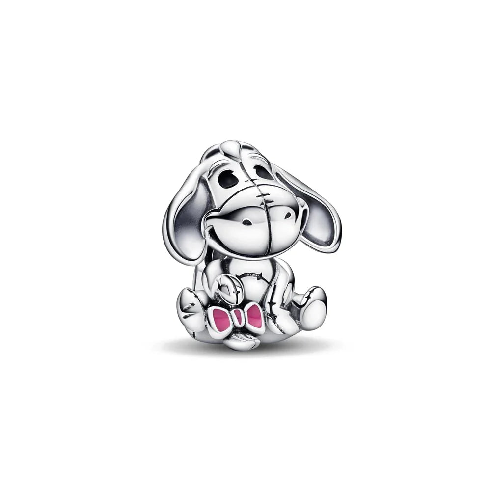 Mickey Mouse Minnie Mouse Sterling Silver Charm Beads for Bracelets