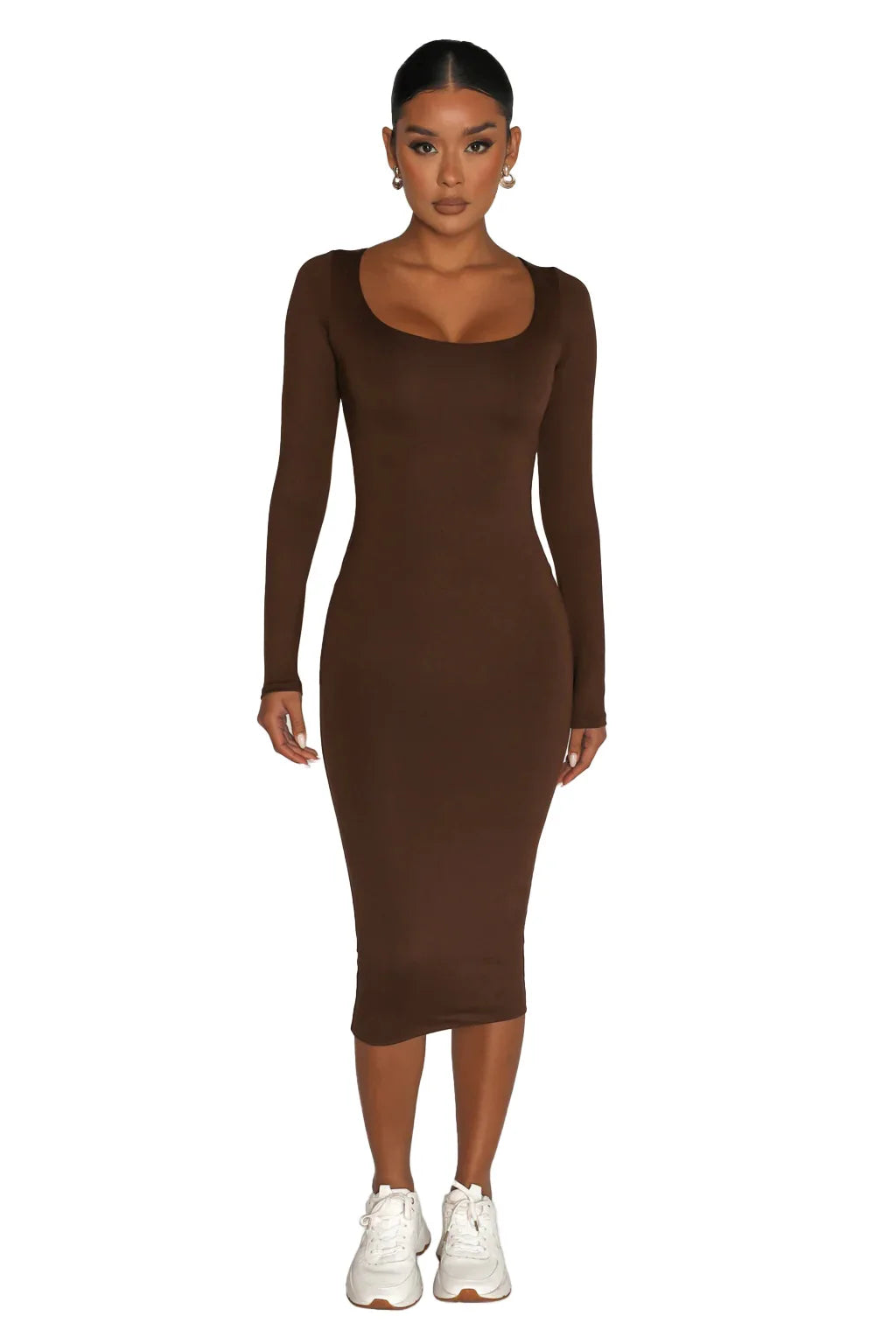 Velvet Bodycon Dress For Women Long Sleeve Party Clubwear
