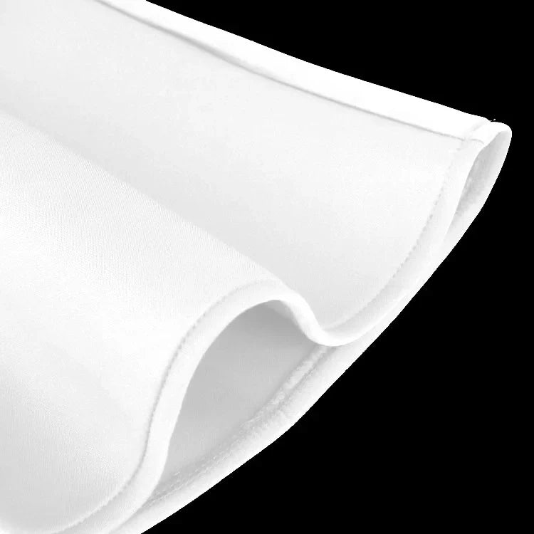 V Neck Sheath Mermaid Dress With Flare Sleeve White Blue