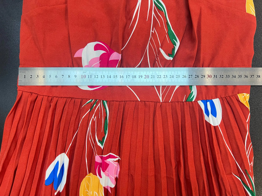 Floral Print Maxi Dress High Waist Spaghetti Strap Backless