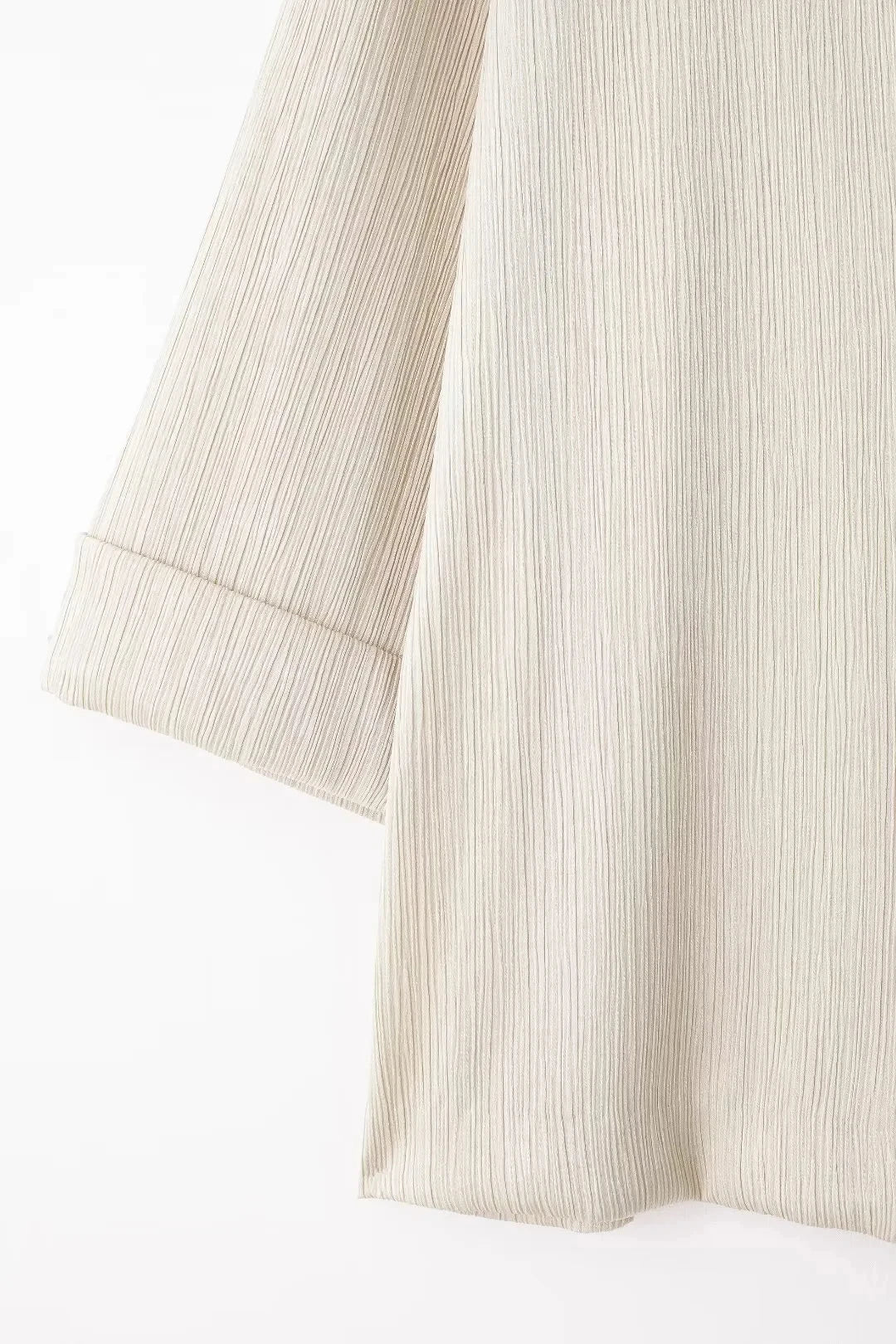 Trendy Women's Cozy Suit Set with Double Breasted Coat and Wide Leg Pants