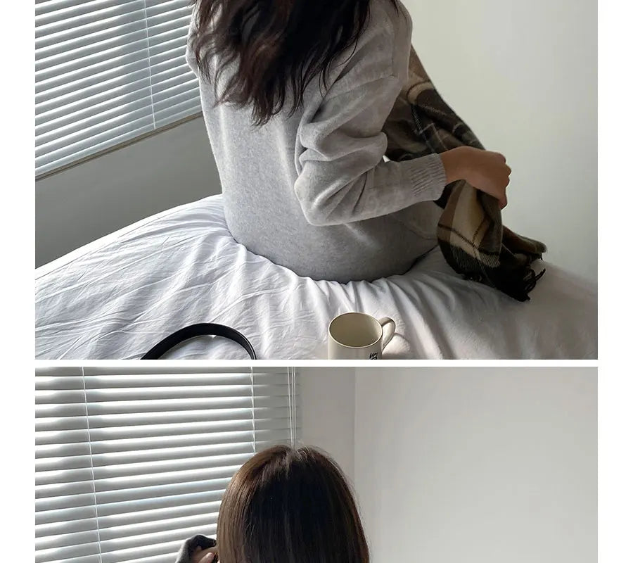 Cozy Turtleneck Sweater Dress For Women Knitted Long Sleeve