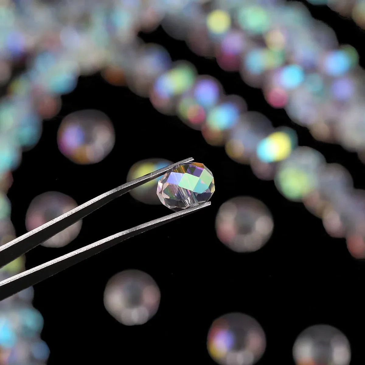 Austrian Crystal Transparent AB Glass Beads for DIY Jewelry Making in 3mm, 4mm, 6mm, 8mm Sizes