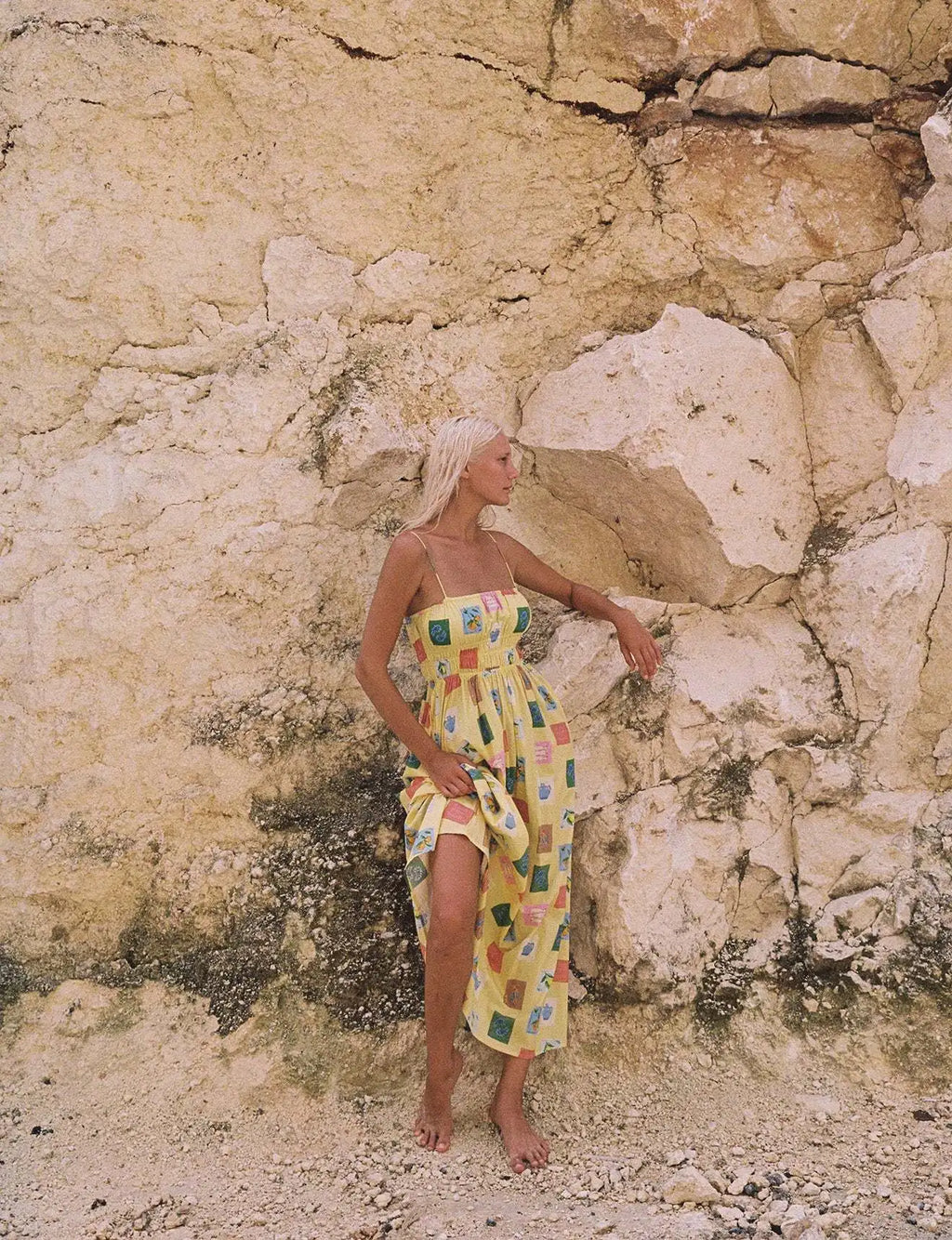 Bohemian Maxi Dress One Shoulder Strap Printed Summer