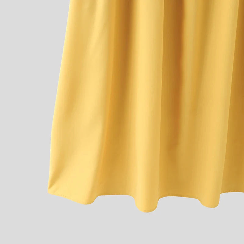 Sleeveless Pleated Long Sundress For Summer Beach Casual