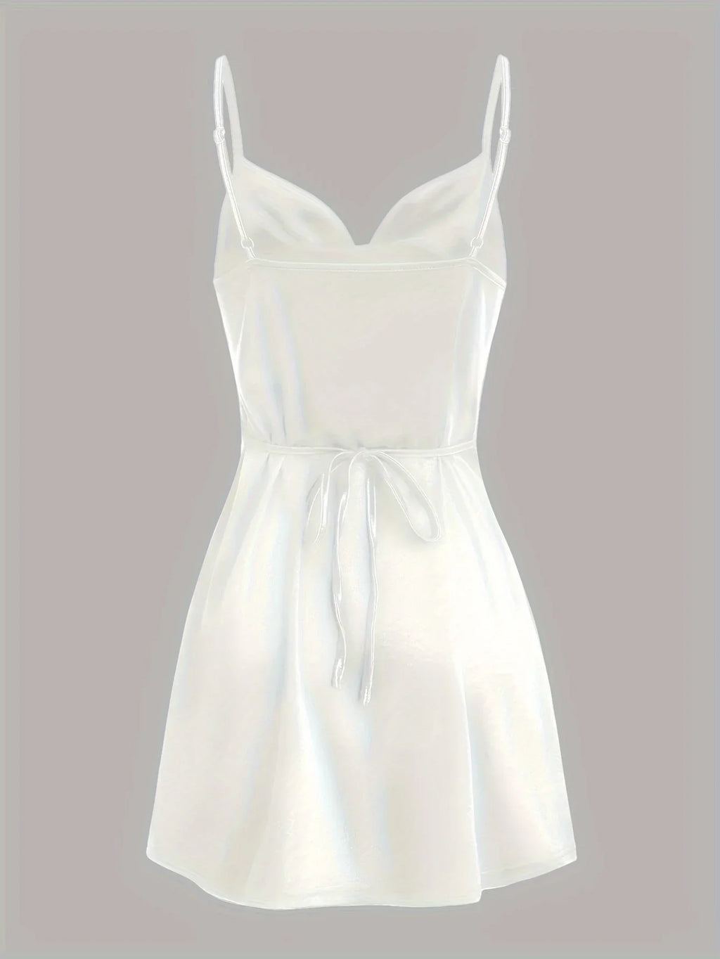 Elegant Satin Hip Suspender Dress For Women Evening Wear