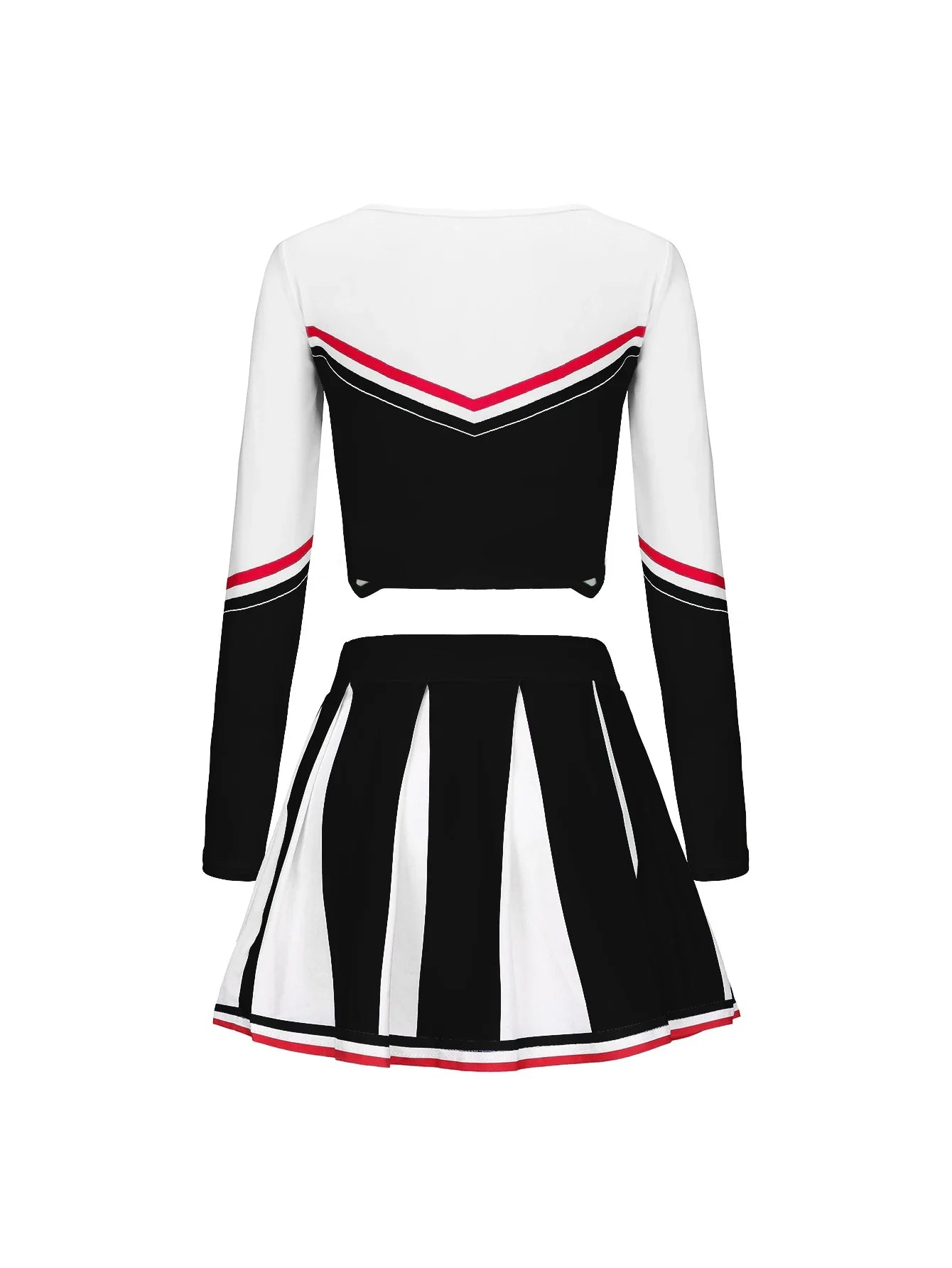 Womens Long Sleeve Cheerleader Dress for Stage Performance