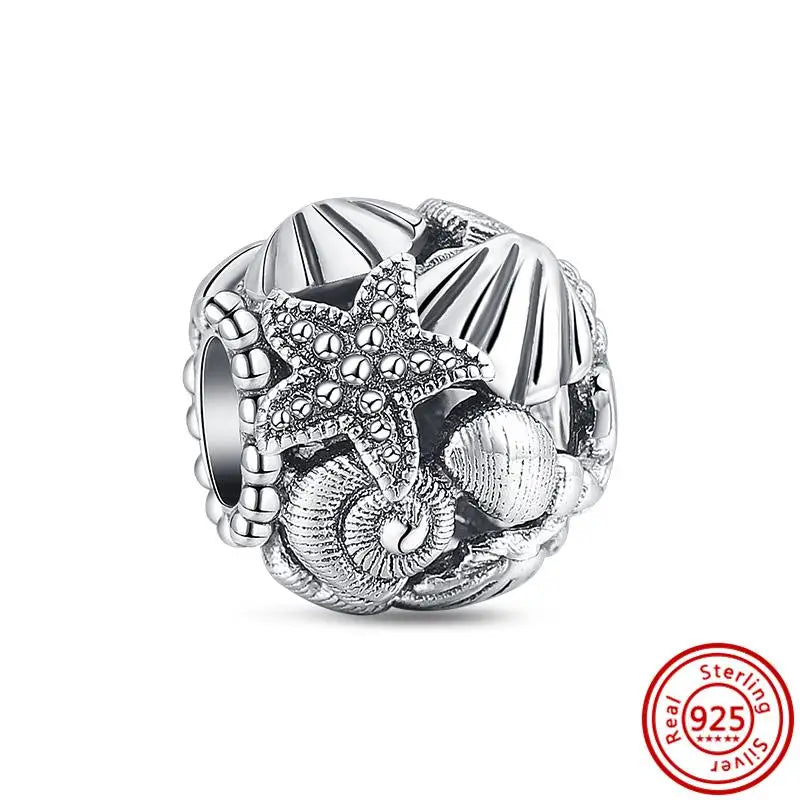 Fit Pantaro Peacock Cake Teeth Butterfly Crown S925 Silver Charms Beads Fine Jewelry for Women Gift