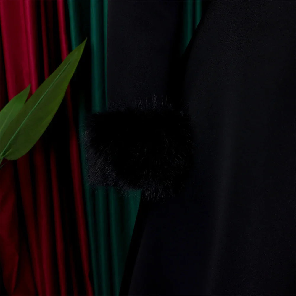 Square Neck Party Dress Women Pleated A Line Mid Calf