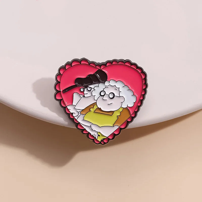 Cute Cartoon Pink Dog Enamel Pins Brooches Fashion Jewelry Accessories Gift for Kids and Friends